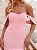 Vestido Midi Rosa em Crepe com Pedrarias Brenda - Imagem 3