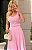 Vestido Midi Renda Rosa Feminino Lune - Imagem 3
