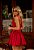 Vestido Curto em Crepe Vermelho com Laços Aline - Imagem 4