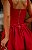 Vestido Curto em Crepe Vermelho com Laços Aline - Imagem 3