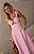 Vestido Midi em Sarja Rosa Leona - Imagem 3
