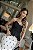 Conjunto Midi em Crepe Preto e Branco Bordado Luane - Imagem 5
