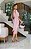 Vestido Midi Ice Pink em Renda Pop Corn Lace com Um Ombro Só Savana - Imagem 3