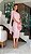 Vestido Midi Ice Pink em Renda Pop Corn Lace com Um Ombro Só Savana - Imagem 1