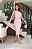 Vestido Midi Ice Pink em Renda Pop Corn Lace com Um Ombro Só Savana - Imagem 4