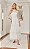 Vestido Mídi em Renda com Tule e Guipir com Mangas Longas Dulce - Imagem 1
