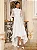Vestido Mullet em Renda Off White com Gola Alta e Manga Longa Helena - Imagem 6