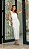 Vestido Midi Off White Laço Ombro Mia - Imagem 1