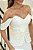 Conjunto Midi Off White em Crepe Bordado Gisele - Imagem 3