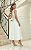 Vestido Midi Branco em Crepe com Aplicações Flores Fiorella - Imagem 5