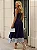 Vestido Midi Marinho Crepe Ravena e Renda Joe - Imagem 3