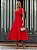 Vestido Midi Vermelho Laço no Ombro Aliança - Imagem 1