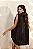 Vestido Curto Capa com Cinto Marrom Charme - Imagem 5