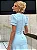 Vestido Midi Azul em Crepe com Botões Diane - Imagem 3