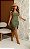 Vestido Curto em Suede Verde Oliva com Franjas Camila Pacheco - Imagem 1