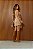 Vestido Curto Suede Bege com Bordado Western e Franjas Duda - Imagem 4