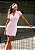 Vestido Tricô Rosa Tennis com Gola Polo - Imagem 4