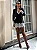 Conjunto Risca de Giz Premium com Renda Chantilly e Casaco Cropped - Imagem 1