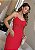 Vestido Midi Crepe Vermelho com Renda Manu - Imagem 2