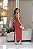 Vestido Midi Crepe Vermelho com Renda Manu - Imagem 4