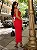 Vestido Midi Crepe Vermelho com Renda Manu - Imagem 3