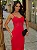 Vestido Midi Crepe Vermelho com Renda Manu - Imagem 2