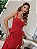 Vestido Midi Vermelho em Crepe Alfaiataria com Laços Mada - Imagem 3