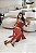 Vestido Midi Vermelho em Crepe Alfaiataria com Laços Mada - Imagem 4