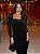Vestido Midi em Tule Aveludado Preto com Drapeado Milly - Imagem 2