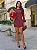 Vestido Curto Malha Vinho com Lurex e Punhos Balonê Maia - Imagem 3