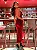Vestido Midi em Veludo Texturizado Marsala Frente Única Malu - Imagem 3