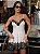 Conjunto Risca de Giz Premium com Renda Chantilly e Casaco Cropped - Imagem 3