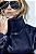 Trench Coat em Couro PU Azul Carola - Imagem 3