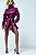 Trench Coat em Couro PU Vinho Carola - Imagem 1