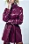 Trench Coat em Couro PU Vinho Carola - Imagem 2