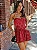 Vestido Curto Balonê Vermelho em Renda de Veludo Jade - Imagem 2