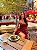 Vestido Curto Balonê Vermelho em Renda de Veludo Jade - Imagem 4
