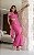Vestido Midi Justo em Crepe Pink Assimétrico com Pedrarias Scandal - Imagem 2