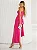 Vestido Midi Justo em Crepe Pink Assimétrico com Pedrarias Scandal - Imagem 4