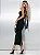 Vestido Midi Justo Crepe Preto com Bordado Maison - Imagem 3
