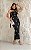 Vestido Midi Justo Crepe Preto com Bordado Maison - Imagem 1
