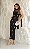 Vestido Midi Justo Crepe Preto com Bordado Maison - Imagem 2
