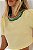 Cropped em Crepe Amarelo com Ombreiras e Gola Bordada Brasilcore - Imagem 3