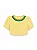 Cropped em Crepe Amarelo com Ombreiras e Gola Bordada Brasilcore - Imagem 3