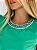 Cropped em Crepe Verde com Ombreiras e Gola Bordada Brasilcore - Imagem 2