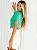 Cropped em Crepe Verde com Ombreiras e Gola Bordada Brasilcore - Imagem 3