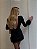 Vestido Curto Gola Alta com Pelo nos Punhos e Barra - Imagem 6