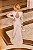 Vestido de Noiva Longo Off White com Busto em Renda e Saia Zibeline Jasmim - Imagem 4