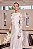 Vestido de Noiva Longo Off White com Busto em Renda e Saia Zibeline Jasmim - Imagem 2