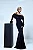 Vestido Longo Preto Jesey com decote Pelos Lady - Imagem 4